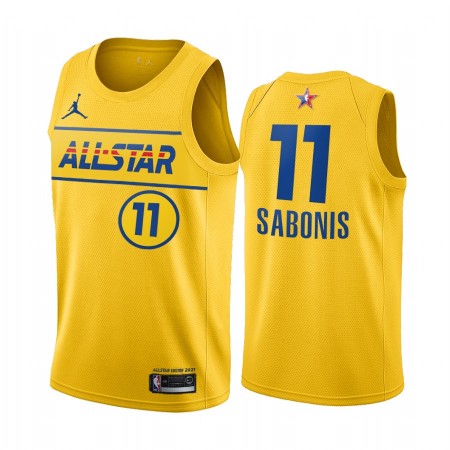 Maillot Basket Indiana Pacers Domantas Sabonis 11 2021 All-Star Jordan Brand Gold Swingman - Homme